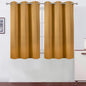 Mustard Yellow Blackout Curtains/38 x 54 Inch/Set of Two Panels Grommet Living by Lemomo