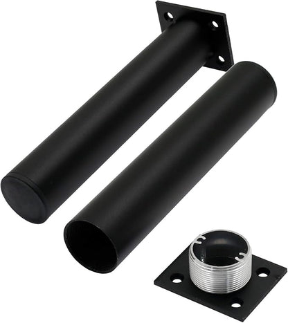 4 Pack Adjustable Furniture Legs Round 1.5" Dia Thickened Aluminum Alloy Sofa - Image 2