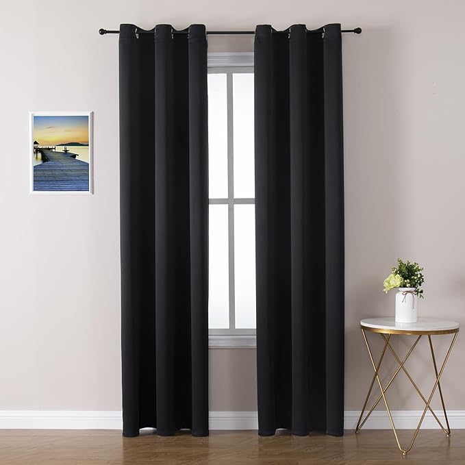 ChrisDowa Blackout Curtains for Bedroom and Living Room 78 Inches Long | 2 by ChrisDowa