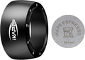 IKAPE Magnetic Dosing Funnel Set, 58MM Espresso Dosing Ring & Puck Screen Kit Compatible with 58MM Bottomless Portafilter - with 10 Small Magnet (Black)