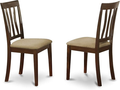 East West Furniture ANC-CAP-W Antique Dining Room Chairs - Image 4