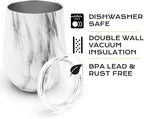 BALIBETOV 5 pcs large Yerba Mate Cup and Bombilla Kit, Includes one 12 oz Yerba Mate Gourd with Lid, Two Bombillas Mate Straw and one cleaning brush | Stainless steel | Double Walled