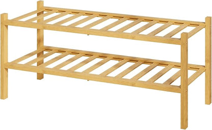 Kitsure Bamboo Wooden Shoe Rack by Kitsure