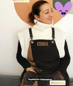 Apron for Women and Men Waterproof Canvas Extra Pocket for Chef Barista Gardening BBQ Grilling Crossback Unisex