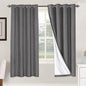 H.VERSAILTEX Linen Blackout Curtains 72 Inches Long 100% Absolutely Blackout by HVERSAILTEX