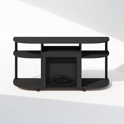 Furinno Jensen Fireplace TV Stand, NO Heat Decorative Electric Fireplace TV - Image 5