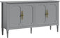 FansaFurn Sideboard with 4 Doors, Mid-Century Console Table with Adjustable by FansaFurn