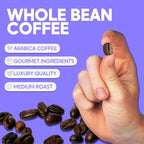 Sarasota Coffee Whole Bean Highlander Grogg | Medium Roast Gourmet Flavored Coffee Beans | Low Acid, Mold Free, Specialty Grade Flavored Bulk Beans | 5lb (80 oz)