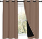 NICETOWN Bedroom Full Blackout Curtain Panels, Super Thick Insulated Window by NICETOWN