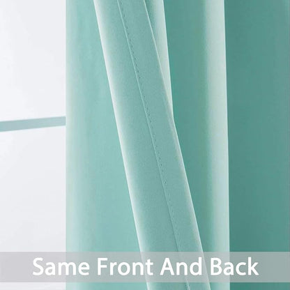 Yakamok Aqua Room Darkening Window Curtains 52x36 Inch - Image 6