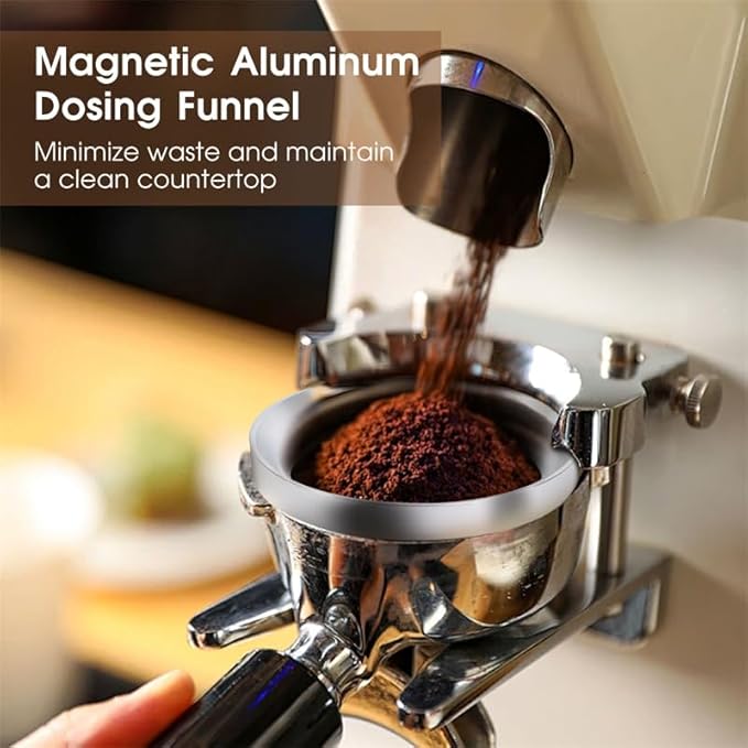 51mm Espresso Accessories Kit, Coffee Distributor and Tamper Leveler, WDT Tool and Dosing Funnel Set Fits 51 mm Espresso Machines and Portafilters