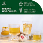 WT WEETEE Yerba Mate Tea Bag, Unsmoked Yerba Mate 50 Teabags From Argentina, Rich In Antioxidants, Plant Nutrients, Perfect Coffee Replacement