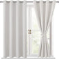 Blackout Curtains for Bedroom, 52 x 54 Inches Long, 2 Panels | Thermal by Hiasan