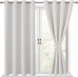 Blackout Curtains for Bedroom, 2 Drape Panels, 52 x 45 Inch | Thermal Insulated by Hiasan