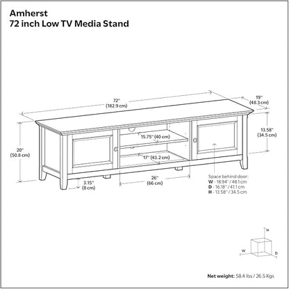 SIMPLIHOME Amherst TV Stand - Image 13