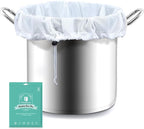 Brew Bags, 4pcs Brew In A Bag, Reusable Wine Straining Bag for Homebrewing, Fine Mesh Bag for Boiling, Durable Bag, Large 22×26 Polyester Strainer Bag