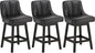 YaFiti Swivel Bar Stools Set of 3, 26 Inch Counter Height Bar Stools by YaFiti
