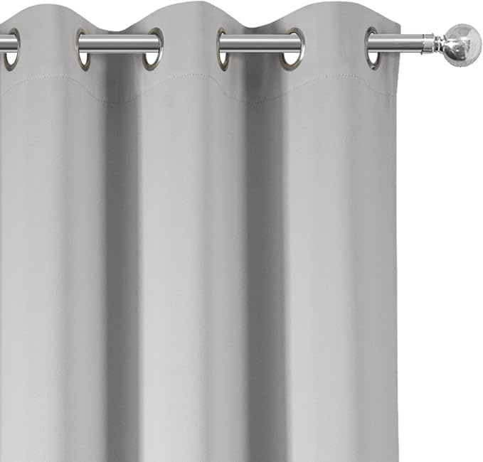 Light Grey Blackout Curtains 38 x 63 Inch Length/Set of 2 Curtain - Image 7