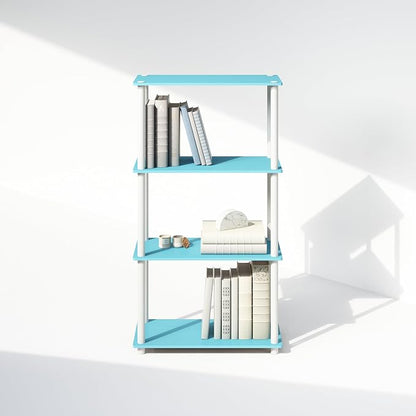 Furinno Turn-N-Tube Book Shelf, 4-Tier Bookshelf, Bookcase - Image 7