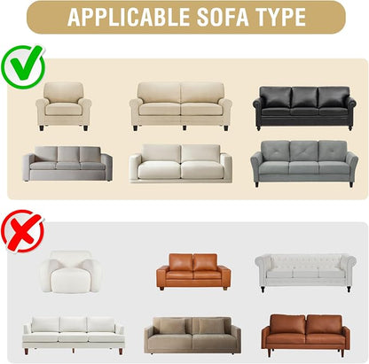 H.VERSAILTEX Printed Loveseat Covers 2 Cushion Couch Covers - Image 9