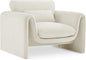 Meridian Furniture 199Cream-C Sloan Collection Modern | Contemporary Velvet by MeridianFurniture