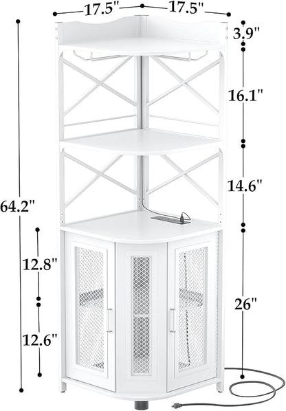 Aheaplus Corner Bar Cabinet - Image 2