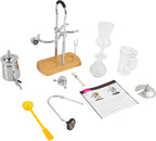 Family Balance Siphon Syphon Coffee Maker Siphon Brewer, Elegant Retro-Style Design Sliver (Sliver 1)