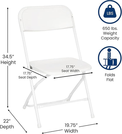 Flash Furniture Hercules Series Big & Tall Stackable Plastic Folding Chairs - Image 3