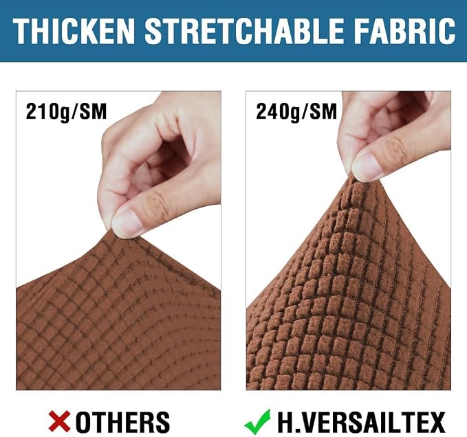 H.VERSAILTEX 3 Piece Stretch Sofa Covers - Image 3