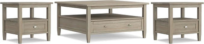 SIMPLIHOME Warm Shaker Solid Wood Transitional-Style 36-inch Wide Coffee Table by SimpliHome