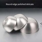 MANHONGYU Stainless Steel Mixing Bowls-3 Packs Small Thicker Stainless Steel Flat Bottom Mixing Bowls Set, Home, Refrigerator, and Kitchen Food Storage Organizers