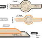 Silicone Bread Sling for Dutch Oven Baking, 2 PCS Easy Clean and Reusable Sourdough Silicone Baking Mat with Long Handles, Non Stick, Easy to Transfer Sourdough Bread, Grey