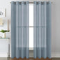 H.VERSAILTEX Linen Curtains 90 inches Long Linen Curtains/Natural Linen Blended by HVERSAILTEX