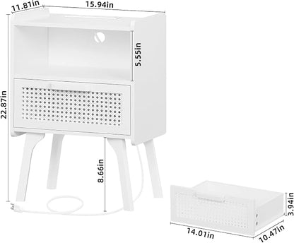 Lerliuo Rattan Nightstands set of 2 - Image 3