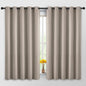 Yakamok Room Darkening Curtains 62x63 inch Length Natural-Living Room | 2 panels by Yakamok