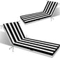 L'AGRATY Outdoor Lounge Chaise Cushion: 72x21x3 Inch Waterproof Lounge Chair by LAGRATY
