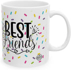 11 OZ Novelty Coffee Mugs - Christmas Gift (Best Friends Theme)