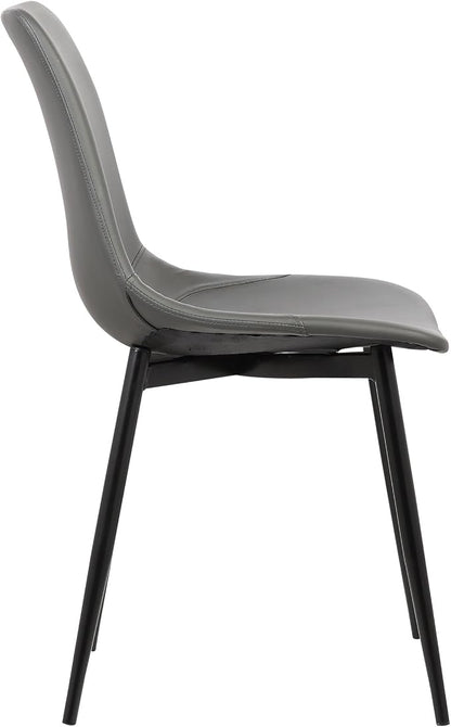 Armen Living Monte Mid Century Modern Dining Accent Chair - Image 7