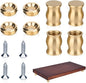Brass Cutting Board Feet, Including Stainless Steel Screws, Silicone Nonslip by Unknown