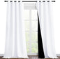 NICETOWN White 100% Blackout Curtains by NICETOWN