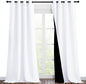 NICETOWN White 100% Blackout Curtains by NICETOWN