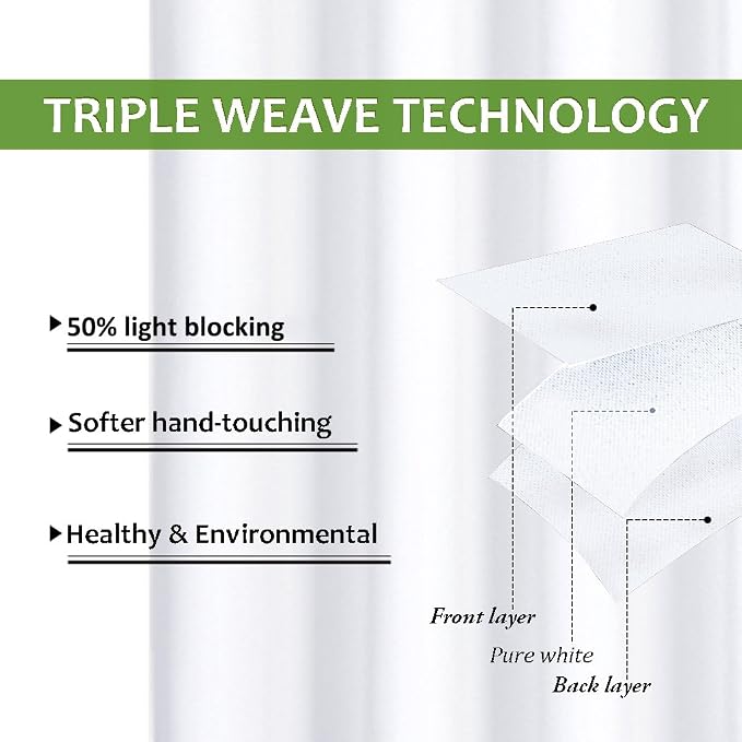 NICETOWN 50% Light Blocking Curtain Panels - Image 4