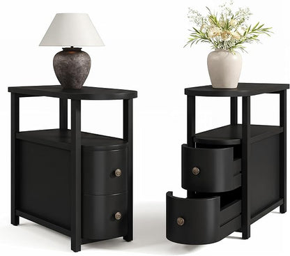 LITTLE TREE Solid Wood End Table Set 2 - Image 8