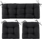 Wicker Chair Cushions of 3 Pieces, Waterproof Cushions by Aegisun