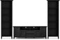 SIMPLIHOME Amherst TV Stand and Bookcase Bundle by SimpliHome