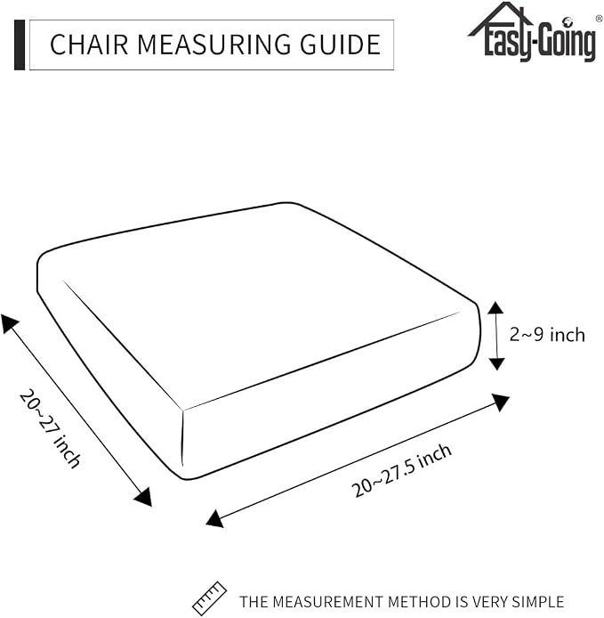 Easy-Going Stretch 1 Piece Chair Couch Cushion Cover - Image 5