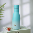 BJPKPK Insulated Water Bottle 12oz Small Stainless Steel Water Bottles Reusable Metal Thermo Keep Cold and Hot,Sea Salt