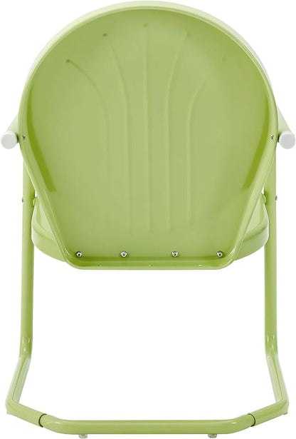 Crosley Furniture Griffith Outdoor Chair, Retro Metal Patio Chairs - Image 5
