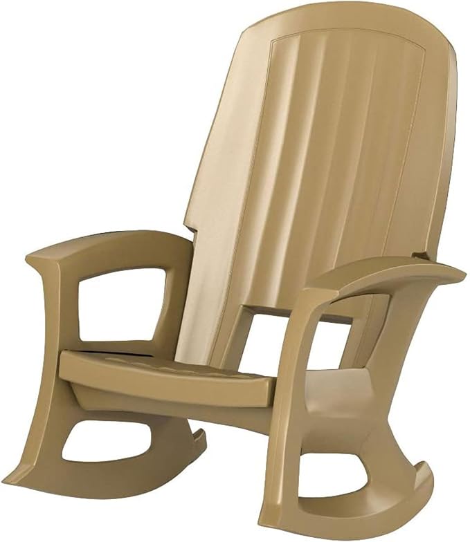 Semco Rockaway Heavy-Duty Outdoor Rocking Chair w/Low Maintenance All-Weather - Image 4