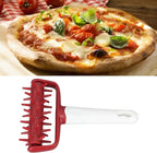 Pizza Dough Docker Roller Plastic Pizza Pin Puncher Dough Hole Maker Docking Tool Pizza Making Accessories for Cookie Pie Pastry Bread(Red)